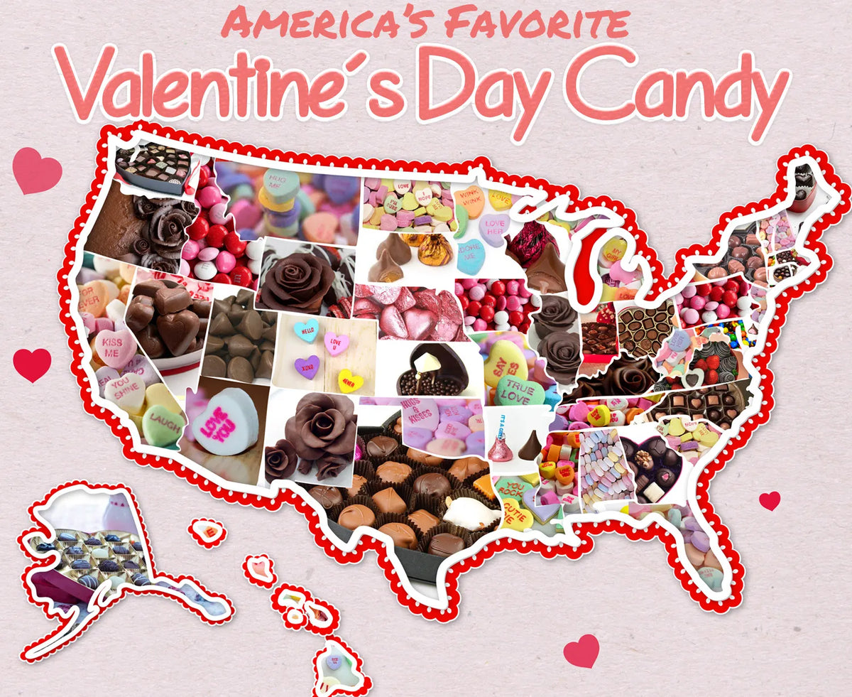 Most Popular Valentine s Day Candy by State CandyStore