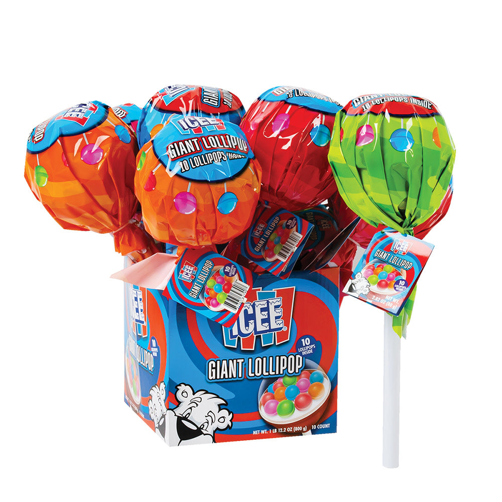 Icee Giant Lollipops 10ct - CandyStore.com
