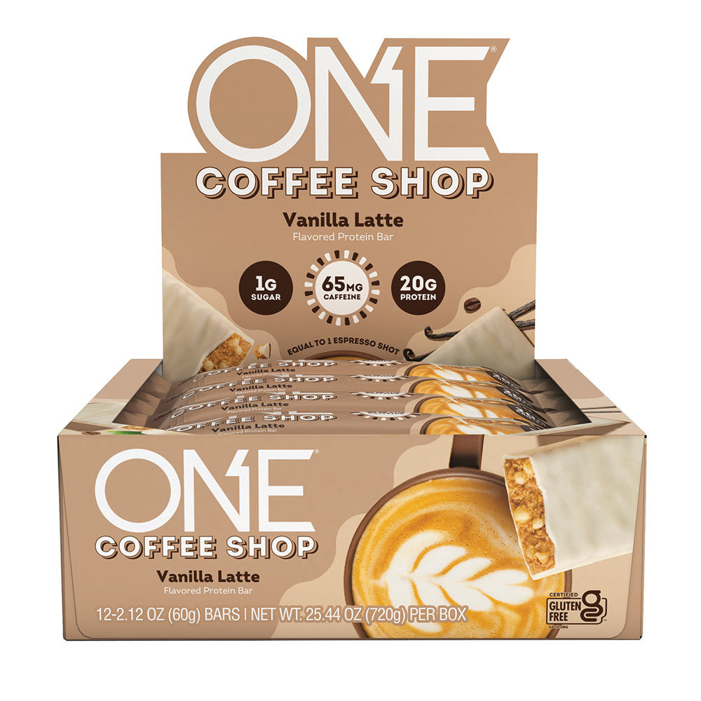 One Coffee Shop Vanilla Latte Bars - 12ct – CandyStore.com
