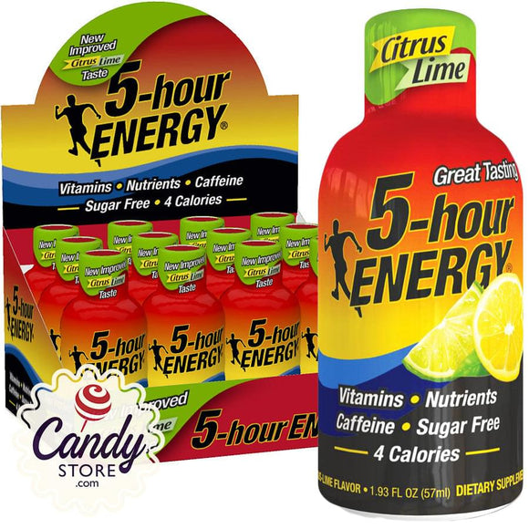 5-Hour Energy Citrus Lemon Lime - 12ct CandyStore.com