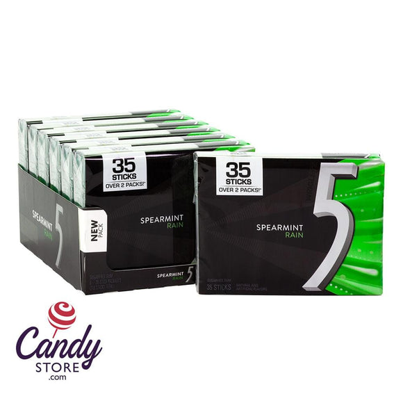 5 Rain Spearmint Mega Pack Gum - 6ct CandyStore.com