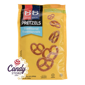 B&B Traditional Pretzels 10.6oz Pouch - 12ct CandyStore.com