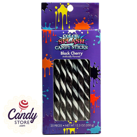 Black Cherry Candy Sticks Color Splash - 25ct CandyStore.com