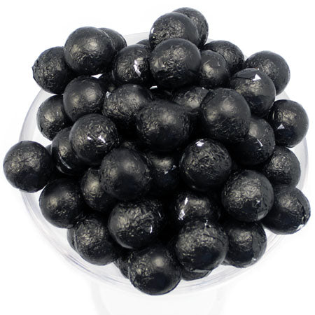 Black Foil Chocolate Balls - 10lb CandyStore.com