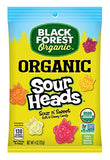 Black Forest Organic Sour Gummy Heads Assorted - 12ct CandyStore.com