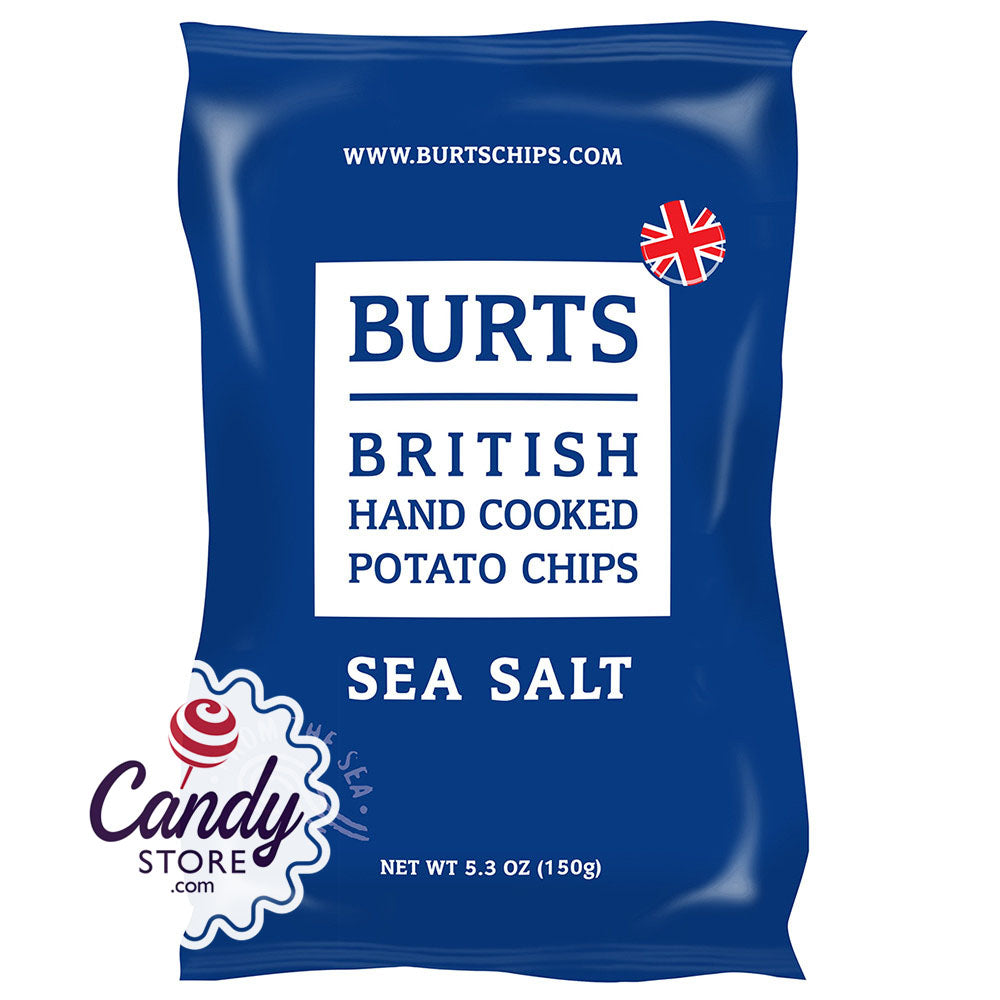 Burts Sea Salt Chips 5.3oz Bags 10ct