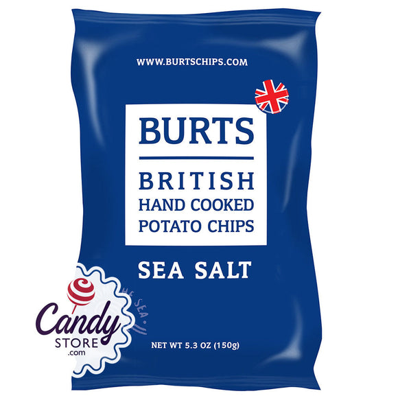 Burts Sea Salt Chips 5.3oz Bags - 10ct CandyStore.com