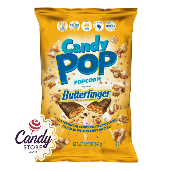 Candy Pop Butterfinger Popcorn 5.25oz Bags - 12ct CandyStore.com
