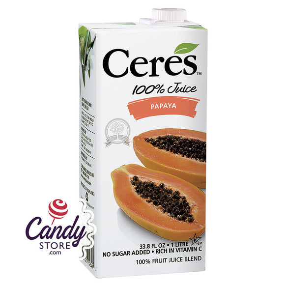 Ceres Papaya Juice 33.8oz Boxes - 12ct CandyStore.com