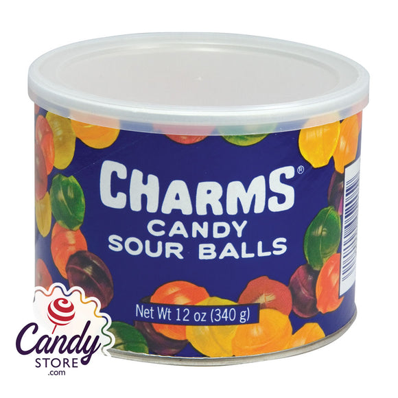 Charms Sour Balls Tins - 12ct CandyStore.com