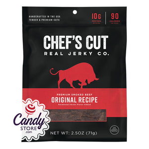 Chef's Cut Original Beef Jerky 2.5oz Bags - 8ct CandyStore.com