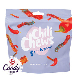 Chili Chews Sour Worms Candy - 16ct Pouches CandyStore.com