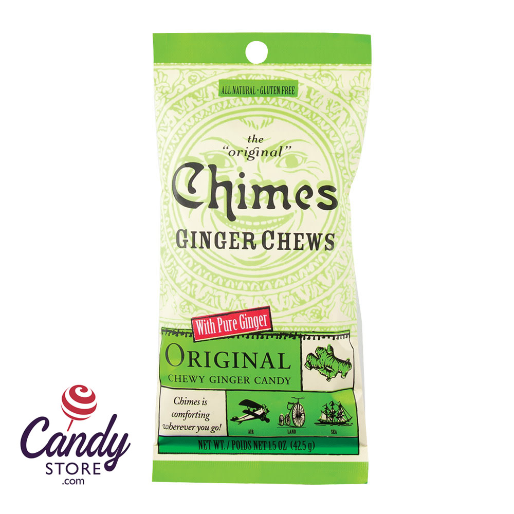 Chimes Original Ginger Chews 1.5oz Bag 12ct CandyStore