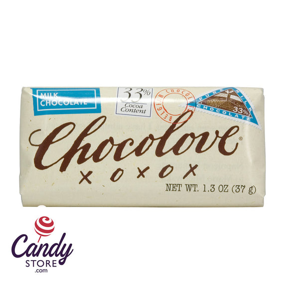 Chocolove Xoxo Pure Milk Chocolate Mini Bars - 12ct CandyStore.com