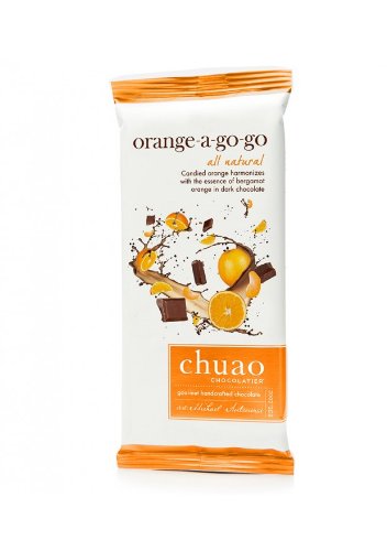 Chuao Orange A-Go-Go Dark Chocolate Bars - 12ct CandyStore.com