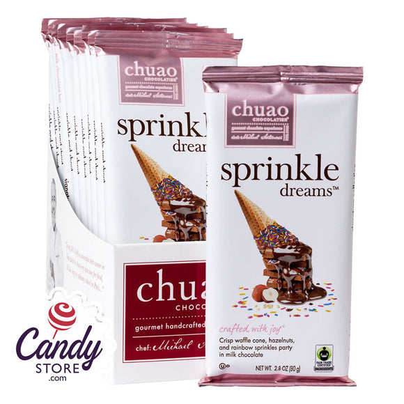 Chuao Sprinkle Dreams 2.8oz Bar - 12ct CandyStore.com