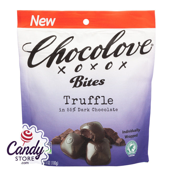 Dark Chocolate Chocolove Truffle Bites 3.5oz Pouch - 8ct CandyStore.com