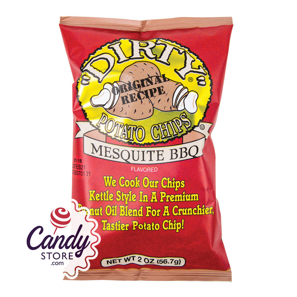 Dirty Mesquite Bbq Potato Chips 2oz Bags 25ct