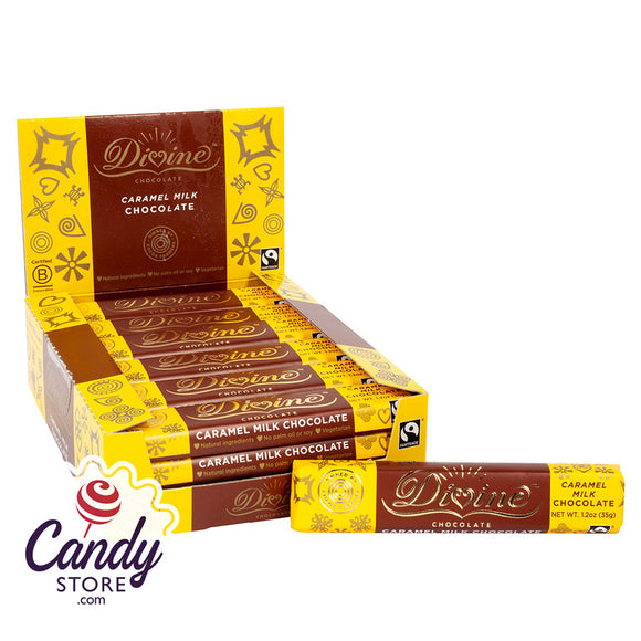 Divine Milk Chocolate Caramel Snack Bar 1.2oz - 18ct CandyStore.com