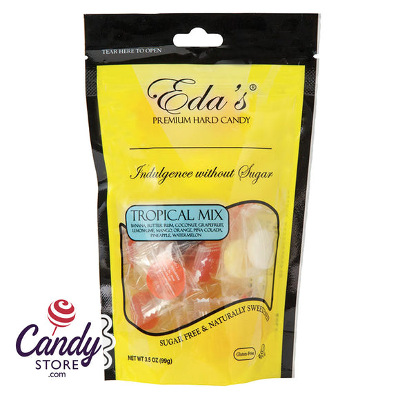 Eda's Sugarfree Tropical Mix 3.5oz Pouch - 12ct CandyStore.com