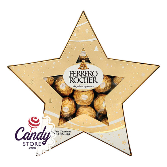 Ferrero Rocher Star 12-Piece 5.3oz Boxes CandyStore.com