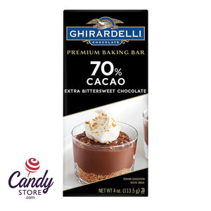 Ghirardelli 70% Cacao Baking 4oz Bar - 12ct CandyStore.com