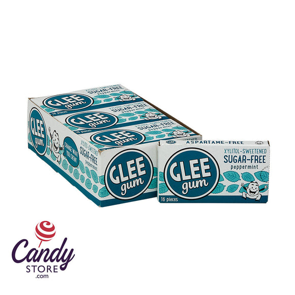 Glee Gum Sugar Free Peppermint Gum - 12ct CandyStore.com