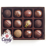 Godiva Dark Chocolate Truffles Gift Box 12-Piece - 1ct CandyStore.com