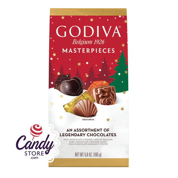Godiva Masterpieces Christmas Assorted 5.8oz Bags - 6ct CandyStore.com