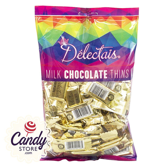 Gold Delectais Milk Chocolate Thins Bags - 14.1oz CandyStore.com