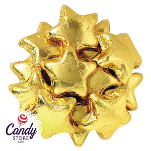 Gold Milk Chocolate Stars - 5lb CandyStore.com