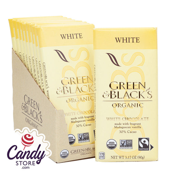 Green & Black White Chocolate Vanilla 3.17oz - 10ct CandyStore.com