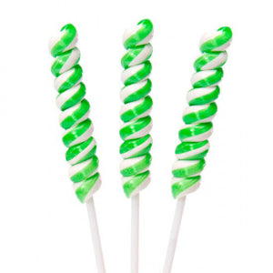 Green Tiny Tesla Twist Pops - 48ct Lime CandyStore.com