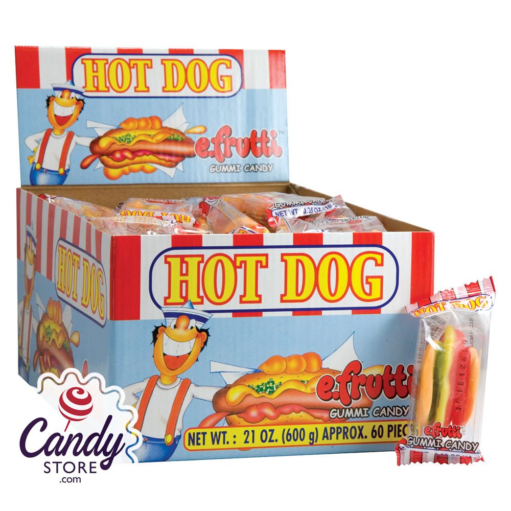 Gummi Hot Dogs - 60ct | CandyStore.com