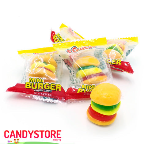 Mini Gummi Burgers - Assorted 60ct Display Box