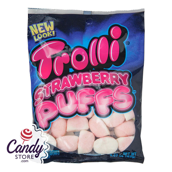 Gummi Strawberry Puffs - 12ct Bags CandyStore.com