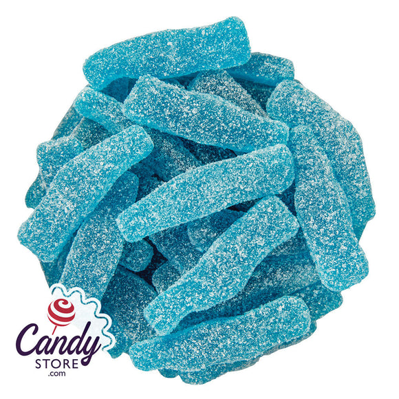 Gummy Sour Blue Raz Bottles - 6.6lb CandyStore.com