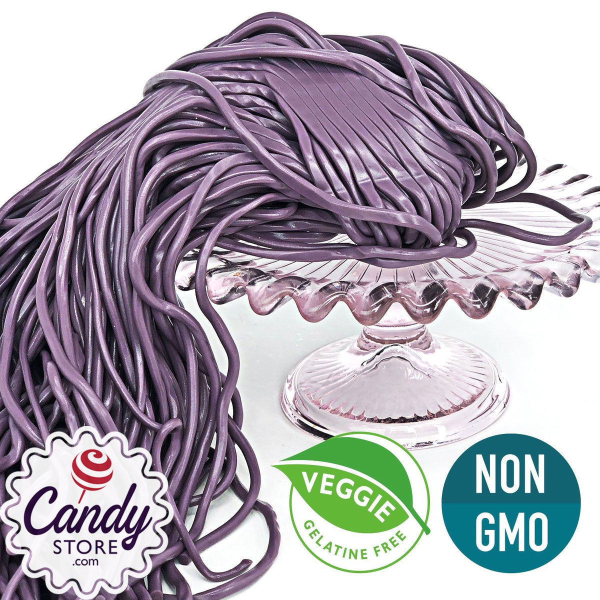 Gustaf's Grape Laces Purple Licorice 2lb