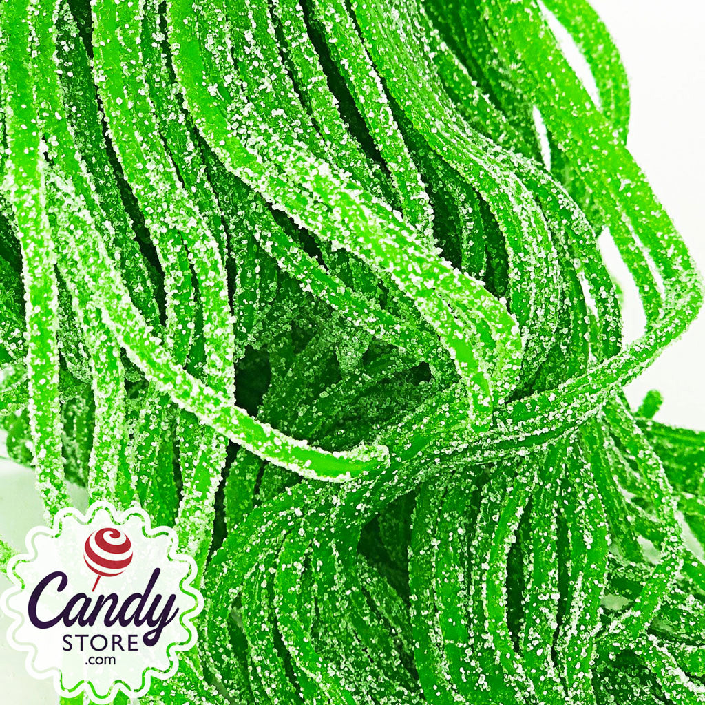 Gustaf's Sour Apple Laces Green Licorice 2lb CandyStore
