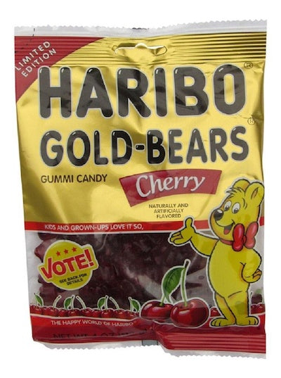 Haribo Cherry Gold Bears Bags - 12ct CandyStore.com