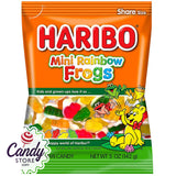 Haribo Rainbow Mini Frogs Gummi Candy 5oz Bag - 12ct CandyStore.com
