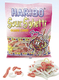 Haribo Sour S'ghetti Gummi Spaghetti Candy - 12ct CandyStore.com