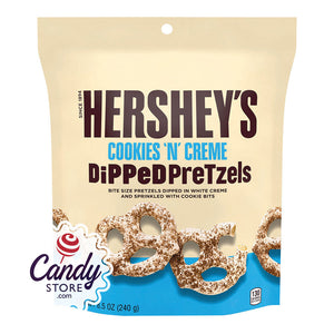 Hershey's Cookies N Creme Pretzel 8.5oz Pouch - 6ct CandyStore.com