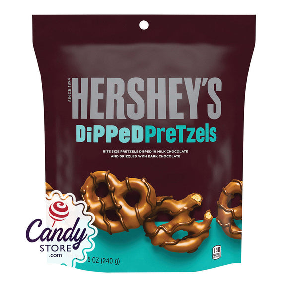 Hershey's Milk Chocolate Pretzels 8.5oz Pouch - 6ct CandyStore.com