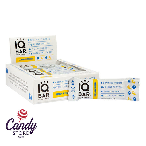 IQ Bars Lemon Blueberry 1.6oz - 12ct CandyStore.com