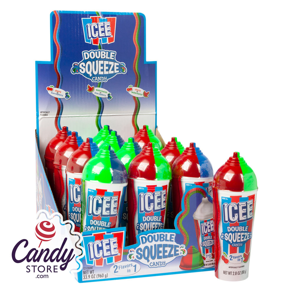 Icee Double Squeeze Candy 2.8oz - 12ct | CandyStore.com