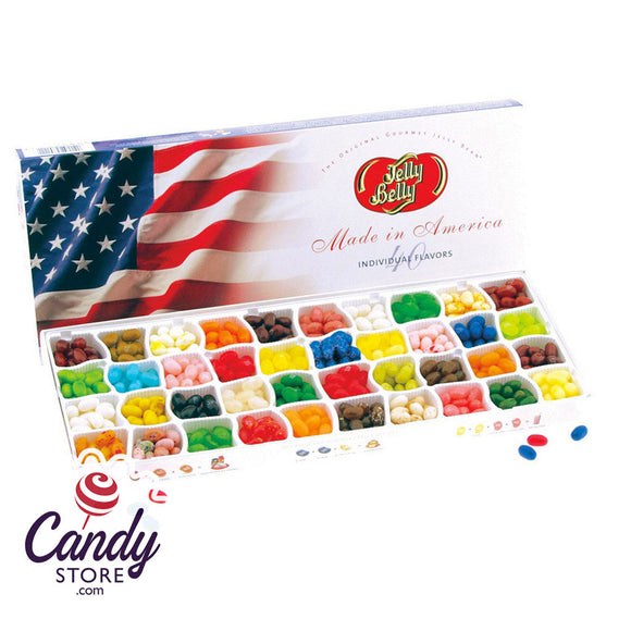 Jelly Belly 40-Flavor Flag Gift Box - 5ct CandyStore.com