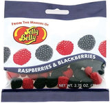 Jelly Belly Raspberries & Blackberries 2.75oz Bags - 12ct CandyStore.com