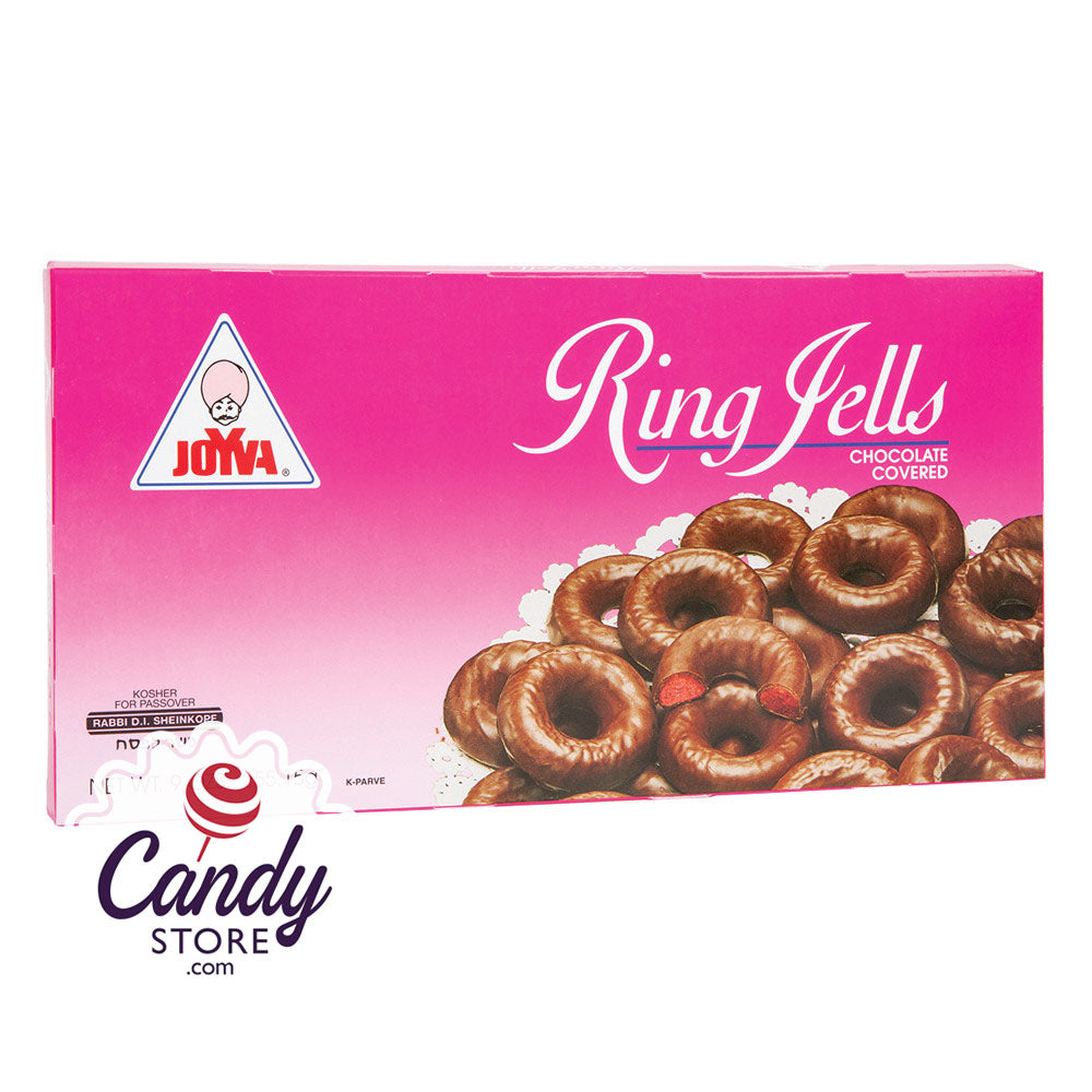 Joyva Kosher For Passover Raspberry Ring Jells 9oz Boxes 24ct
