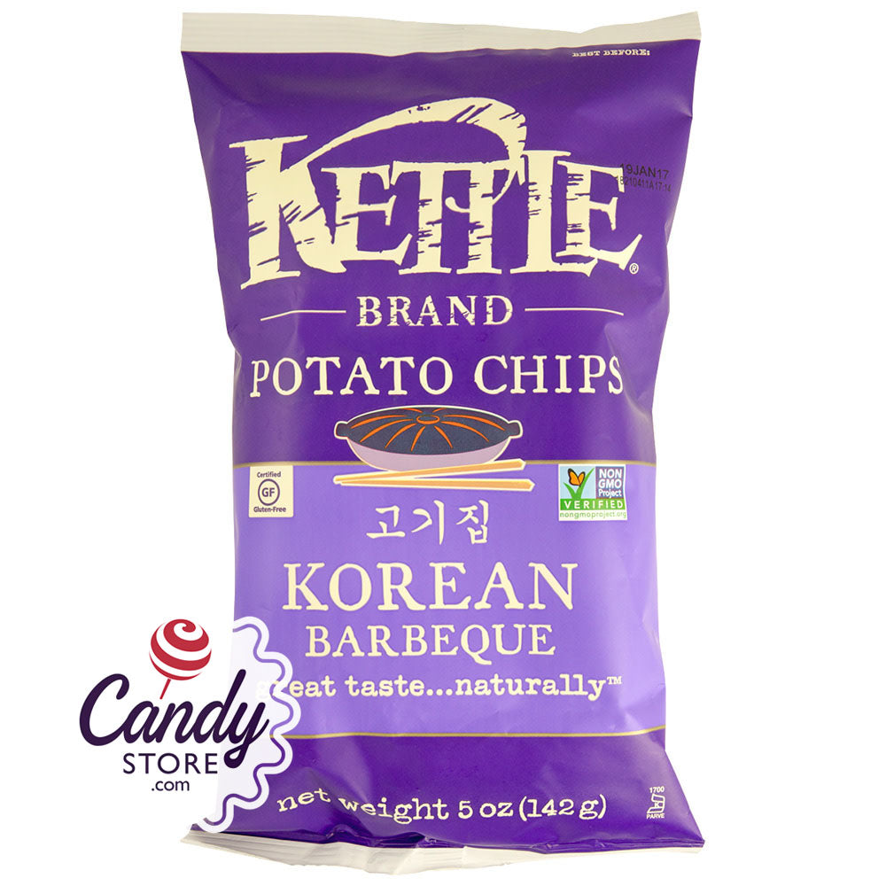 Kettle Potato Chips Korean Bbq 5oz Bags 15ct